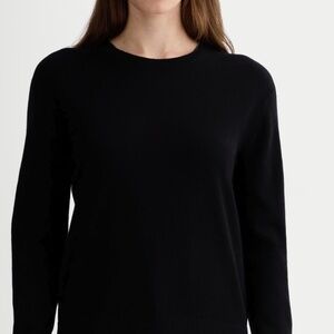 Black 100% Cashmere Crewneck  sweater